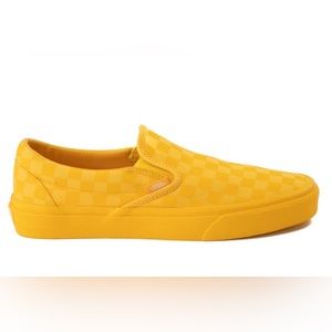 VANS mono check spectra yellow slip on shoe.
UNISEX Women's 7.5 Men's 6